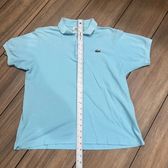 Lacoste Polo Shirt Mens 5 Large Blue Golf Casual Cotton Preppy Shot Sleeve - Picture 4 of 6